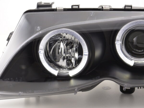Phare avant BMW Série 3 E46 Limo / Touring 02-05 noir - – Image 4