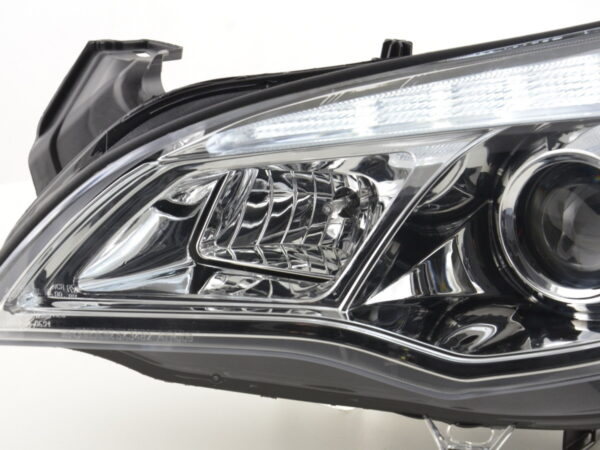 Phares avant Opel Astra J 5 portes 2009-2012 chrome avec moteur - – Image 5