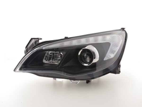 Phare avant Opel Astra J 5 portes 2009-2012 noir avec moteur - – Image 3