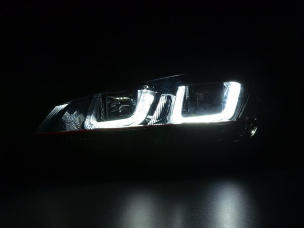 Phares Daylight LED feux de jour VW Golf 7 à partir de 2012 noir / rouge - – Image 3