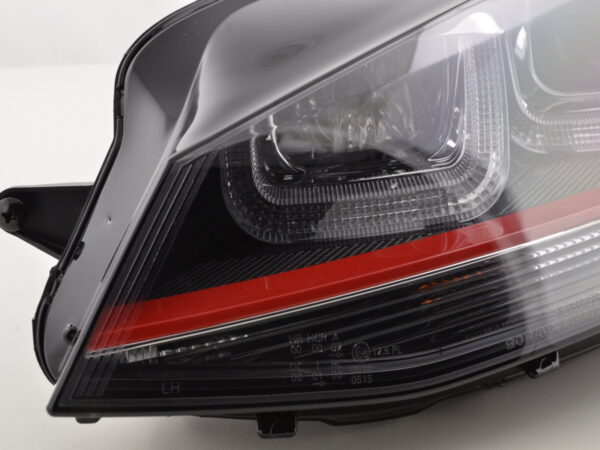 Phares Daylight LED feux de jour VW Golf 7 à partir de 2012 noir / rouge - – Image 5