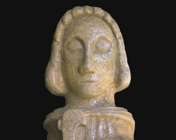 Statue Saint-Vincent - XXL (97 x 34 x 25) - Lanvignes Antiquaire - COMPTOIR DES PIERRES – Image 4