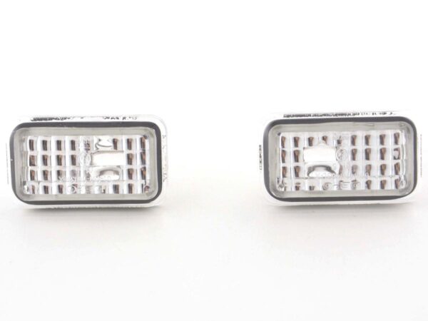 Jeu de clignotants latéraux VW Golf 2, chromé -