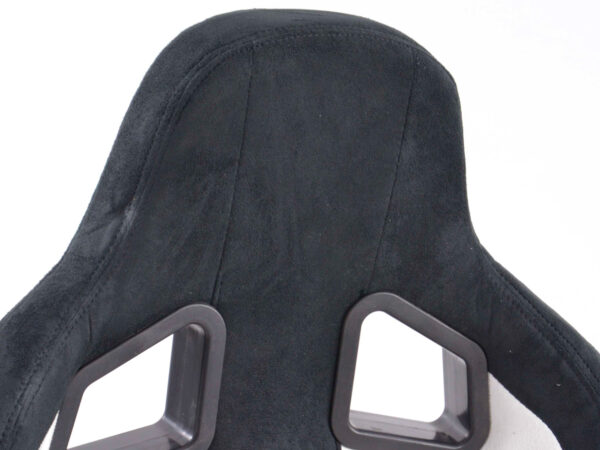 Sièges sport FK Sièges auto demi-coque Set Columbus cuir synthétique blanc / noir avec rails de roulement - – Image 3