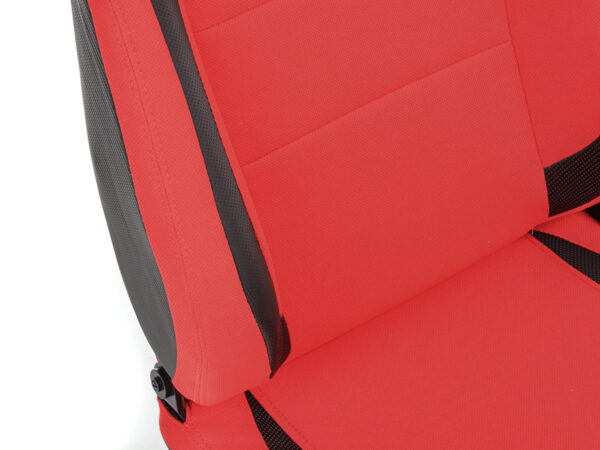 Sièges sport FK Sièges demi-coque auto Cologne cuir artificiel / tissu noir / rouge - – Image 3