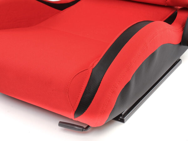 Sièges sport FK Sièges demi-coque auto Cologne cuir artificiel / tissu noir / rouge - – Image 5