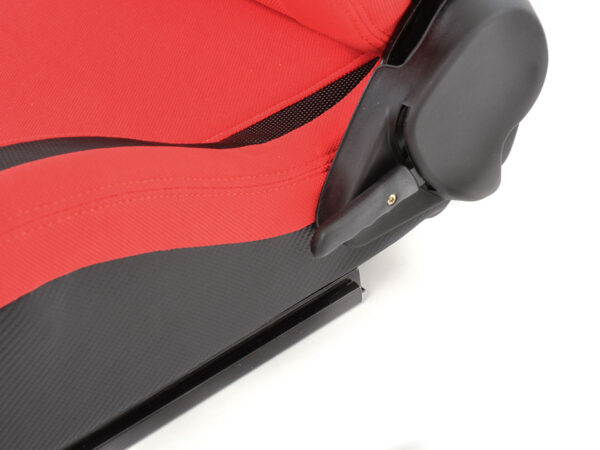 Sièges sport FK Sièges demi-coque auto Cologne cuir artificiel / tissu noir / rouge - – Image 6