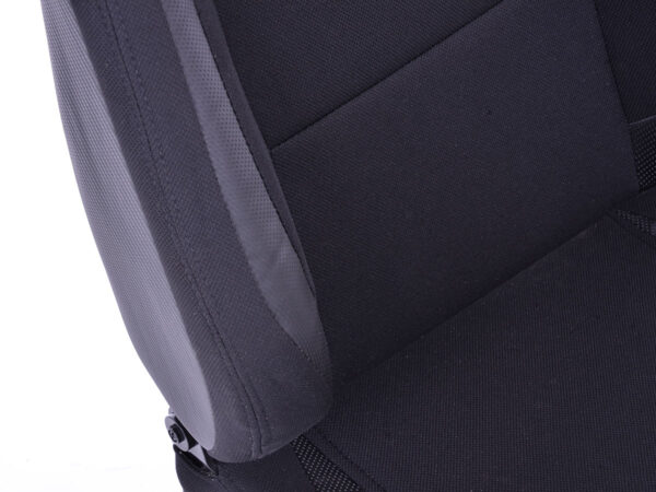 Sièges sport FK Set de sièges auto demi-coque cuir artificiel Cologne / tissu noir - – Image 3