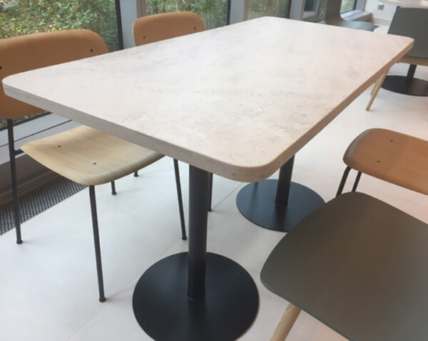 Plateau de table rectangle - 70 x 100 x 3 - Charmot Clair Adouci - COMPTOIR DES PIERRES – Image 4