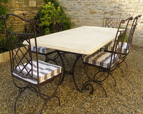 Plateau de table rectangle - 80 x 100 x 3 - Lanvignes Doré Jaune Vieilli - COMPTOIR DES PIERRES – Image 4