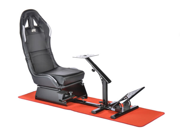 Tapis de protection FK tapis rouge pour sièges de jeu de simulation de course - – Image 2