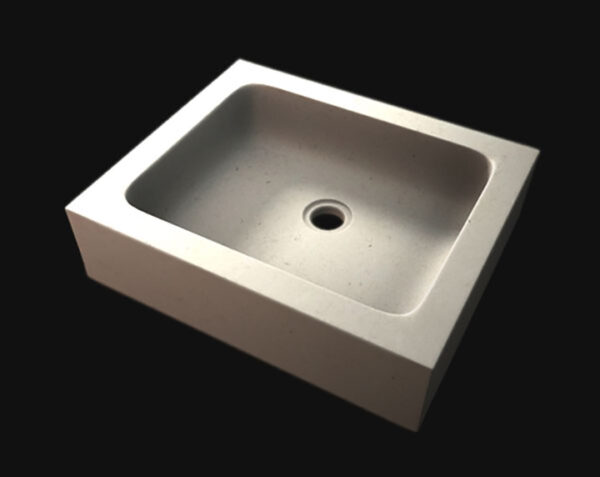 Evier en pierre Borie 1 bac - 67 x 47 x 15 - Bleu de Lignières Adouci - COMPTOIR DES PIERRES – Image 3