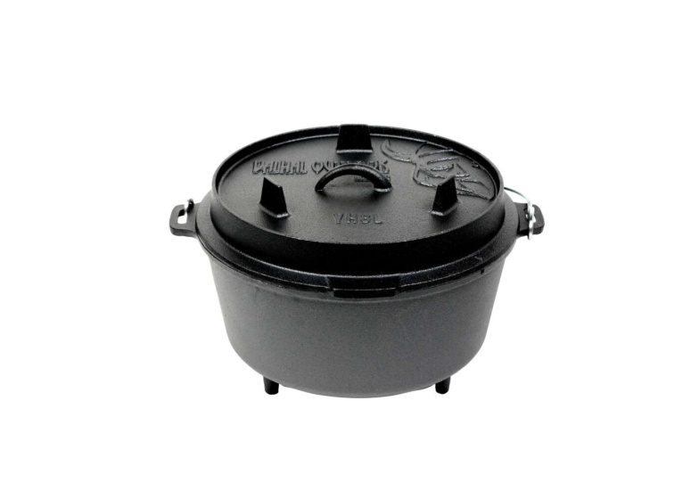 Casseroles Four hollandais en fonte avec pieds pour l'extérieur 8 L - Valhal – Image 6