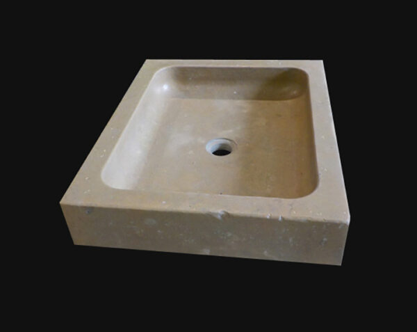 Vasque en pierre Saint-Rémy - 65 x 45 x 10 - Lanvignes Antiquaire - COMPTOIR DES PIERRES – Image 3
