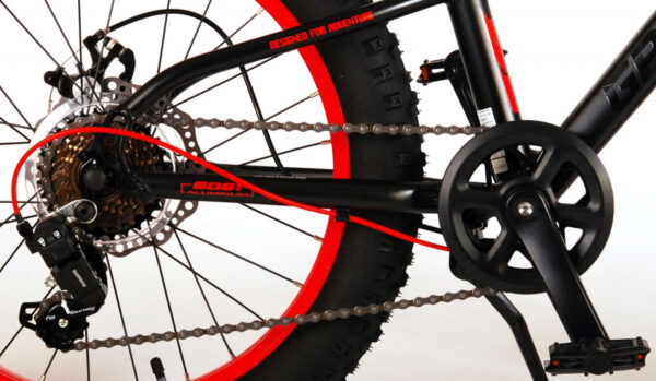 Vélos garçons Gradient 20 Pouces 28 cm Garçon 6SP Frein à disque mécanique Noir/Rouge - Volare – Image 25
