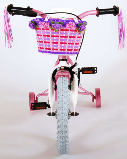 Children bikes Rose 14 Pouces 23,5 cm Fille Frein à rétropédalage Blanc/Rose - Volare – Image 23