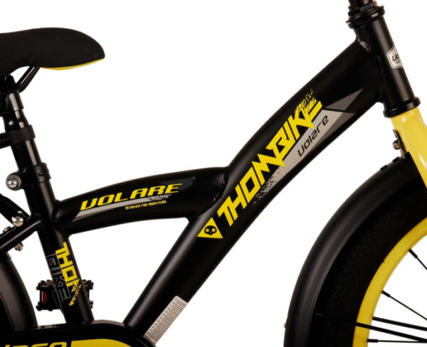 Children bikes Thombike 18 Pouces 24 cm Garçon Frein à rétropédalage Noir/Jaune - Volare – Image 19