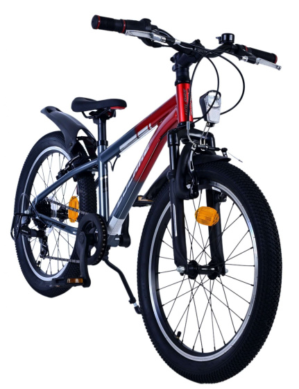 Children bikes XC Race 20 Pouces 26,5 cm Garçon 7SP V-Brake Rouge/Gris - Volare – Image 11