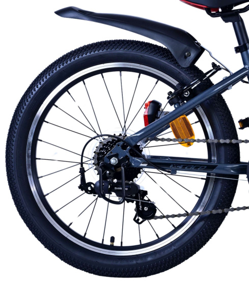 Children bikes XC Race 20 Pouces 26,5 cm Garçon 7SP V-Brake Rouge/Gris - Volare – Image 14