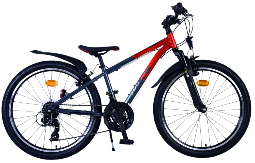 Children bikes XC Race 24 Pouces 26,5 cm Garçon 21SP V-Brake Rouge/Gris - Volare – Image 8