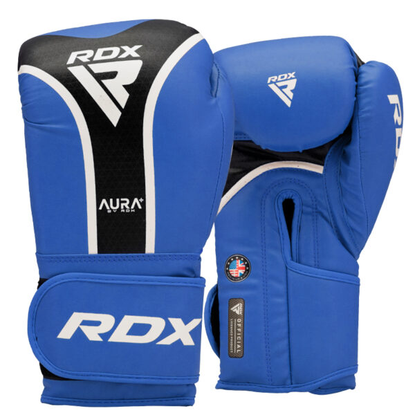 RDX GANTS DE BOXE AURA PLUS T-17 Bleu 12oz