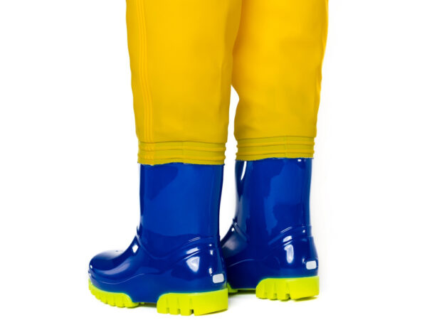 Salopette Kidsplay jaune à bottes orange – Image 4