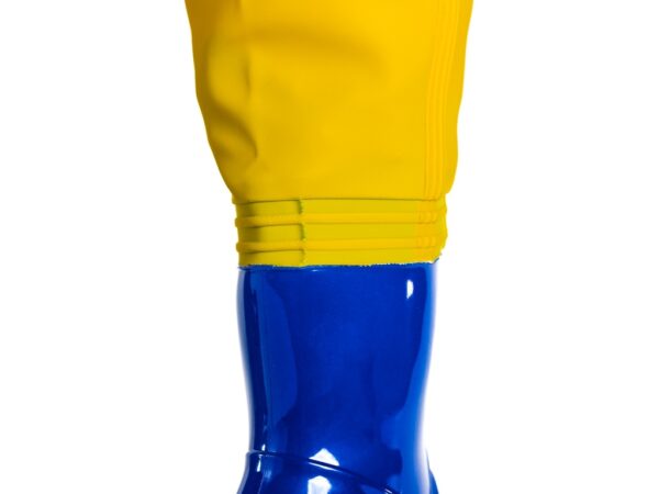 Salopette Kidsplay jaune à bottes orange – Image 5