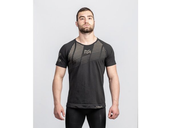 T-shirt RUSH Active Line Noir Tan M