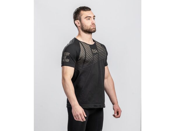 T-shirt RUSH Active Line Noir Tan M – Image 7