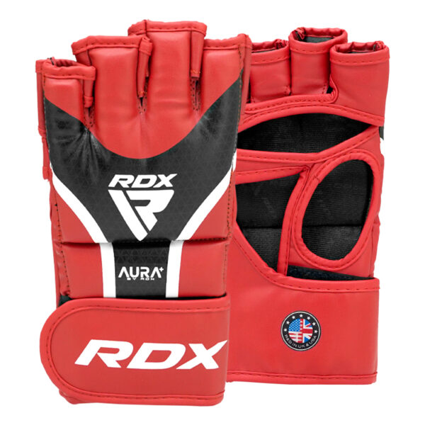 RDX GANTS DE GRAPPLING AURA PLUS T-17 Rouge XL