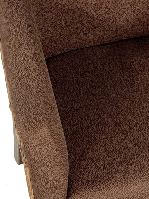 Chaises de salle à manger lot de 6 fauteuils en rotin fauteuils Bilbao chaises rembourrées chaises rembourrées marron prairie – Image 7