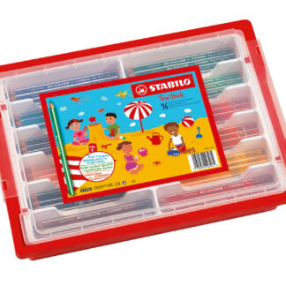 Schoolpack x 96 STABILO Trio - 12 coloris assortis