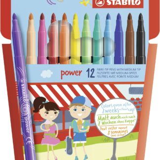 Etui carton x 12 STABILO power - Carton de 6 pièces