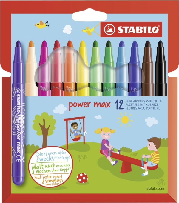 Etui carton x 12 STABILO power max - Carton de 6 pièces