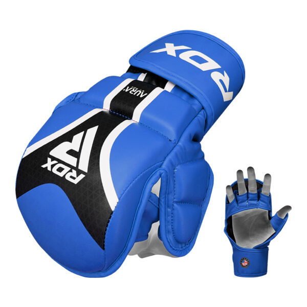 RDX GANTS DE GRAPPLING SHOOTER AURA PLUS T-17 Bleu S