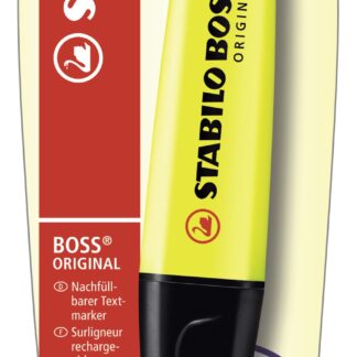 Blister carton x 1 STABILO BOSS ORIGINAL - jaune - Carton de 10 pièces
