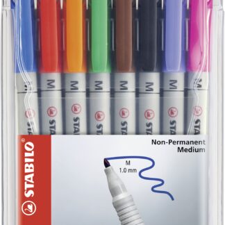 Pochette x 8 STABILO OHPen soluble 1 mm