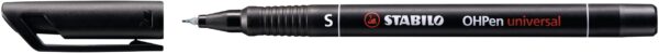 Pochette x 4 STABILO OHPen permanent 0,4 mm - noir + bleu + rouge + vert – Image 3