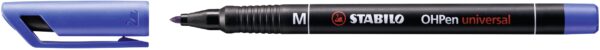 STABILO OHPen permanent 1 mm - bleu - Carton de 10 pièces – Image 2