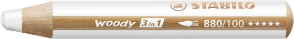 STABILO woody 3 in 1 - blanc - Carton de 5 pièces