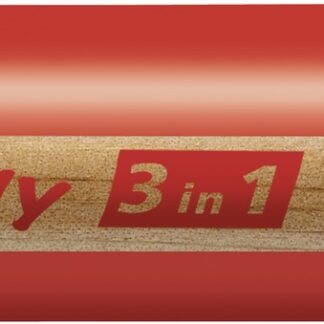 STABILO woody 3 in 1 - rouge - Carton de 5 pièces
