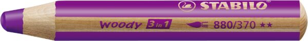 STABILO woody 3 in 1 - mauve lilas - Carton de 5 pièces