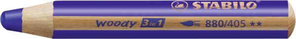 STABILO woody 3 in 1 - bleu foncé - Carton de 5 pièces