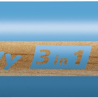STABILO woody 3 in 1 - bleu azur - Carton de 5 pièces