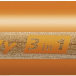 STABILO woody 3 in 1 - orange clair - Carton de 5 pièces