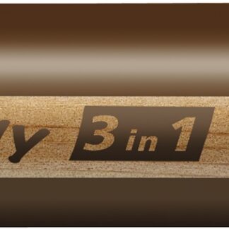 STABILO woody 3 in 1 - marron foncé - Carton de 5 pièces