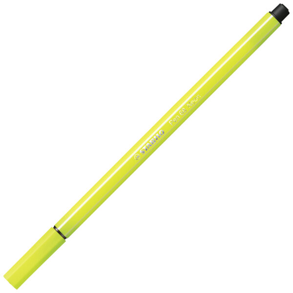 STABILO Pen 68 - jaune fluo - Carton de 10 pièces