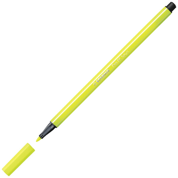 STABILO Pen 68 - jaune fluo - Carton de 10 pièces – Image 2