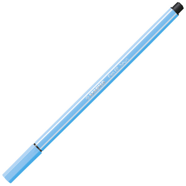 STABILO Pen 68 - bleu fluo - Carton de 10 pièces