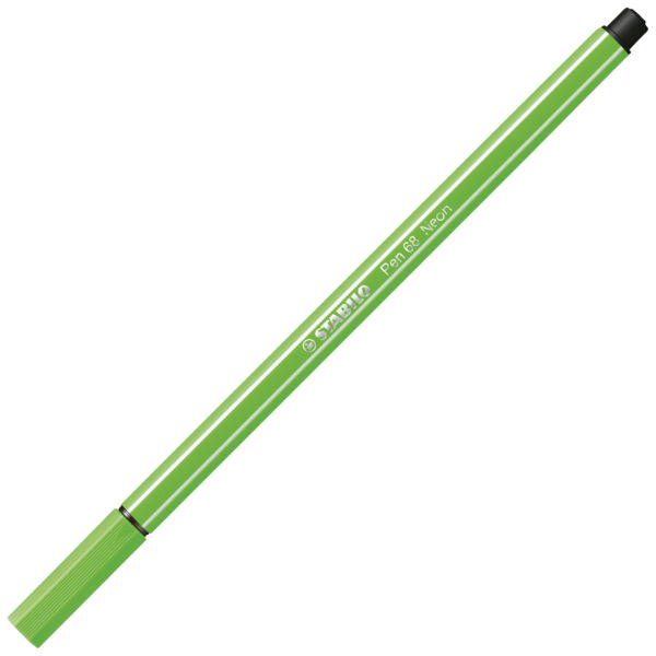 STABILO Pen 68 - vert fluo - Carton de 10 pièces